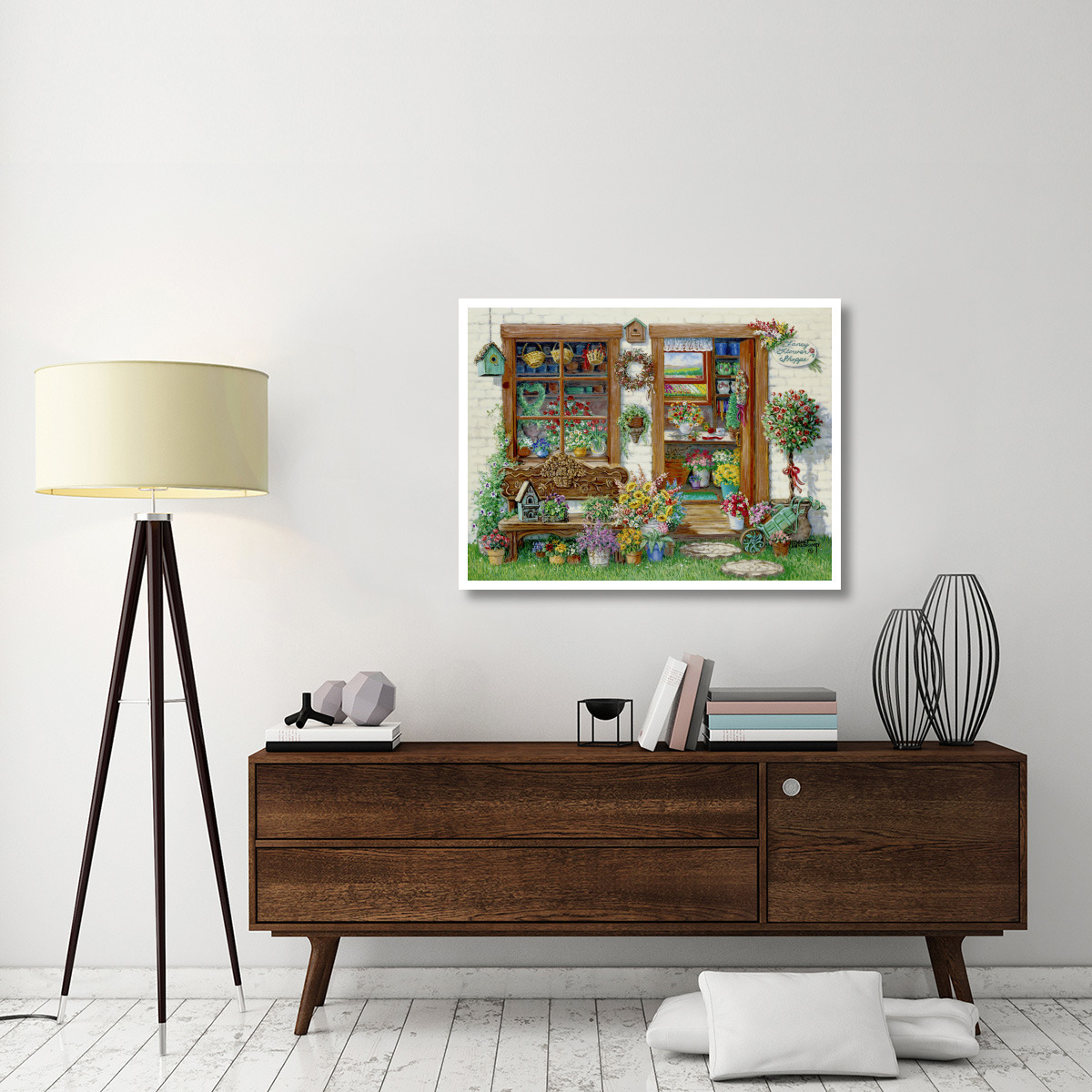 Fancy Flower Shop -Paper Art-42&quotx32"