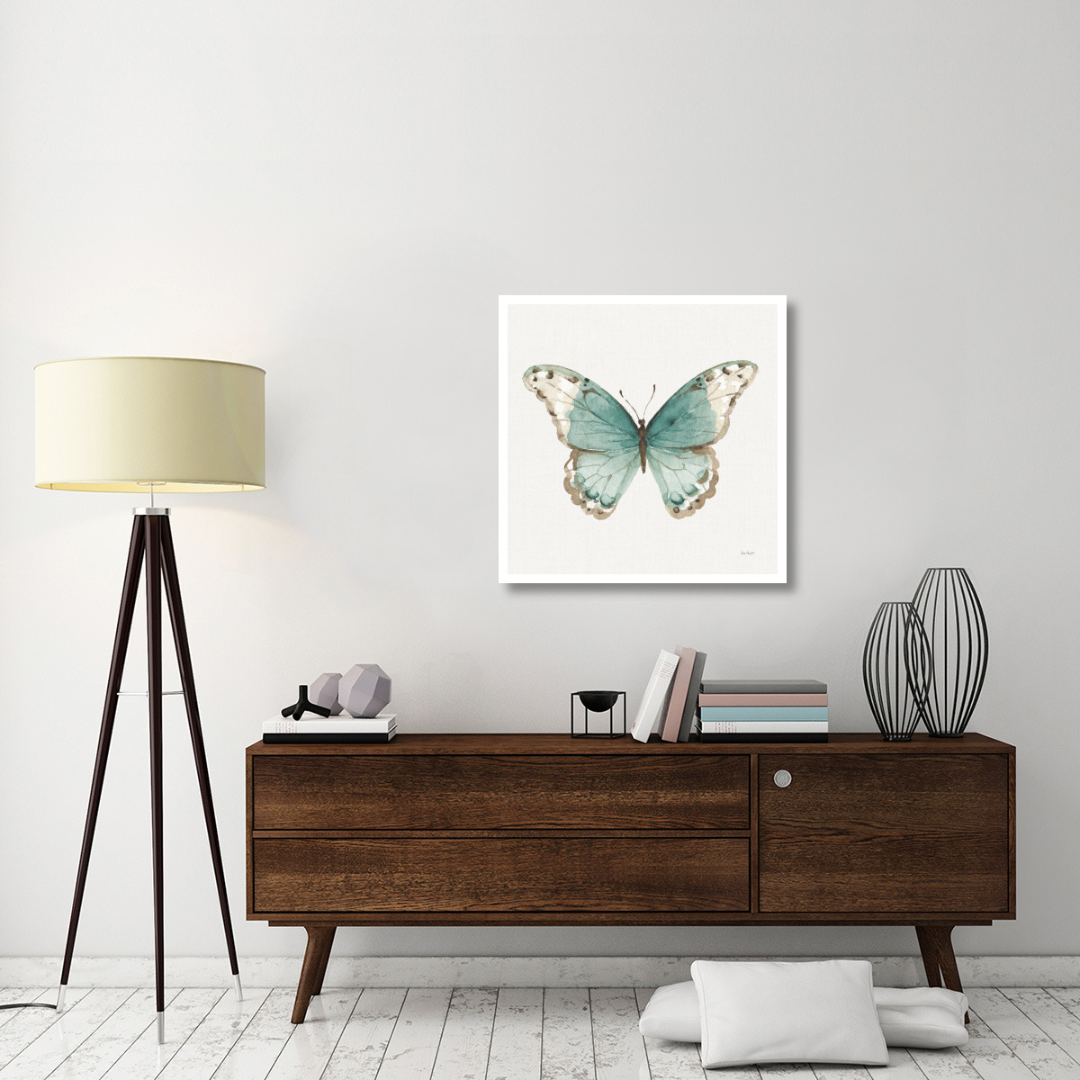 Colorful Breeze XII with Teal -Paper Art-32&quotx32"