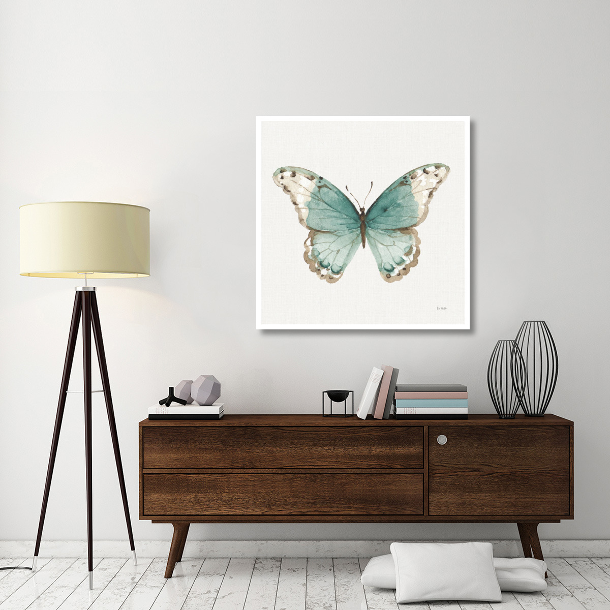 Colorful Breeze XII with Teal -Paper Art-42&quotx42"
