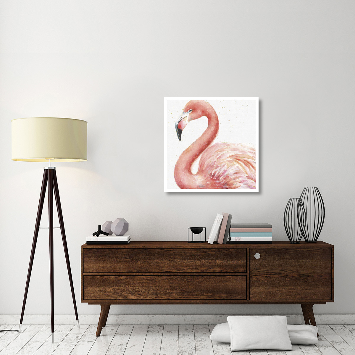 Gracefully Pink III -Paper Art-32&quotx32"