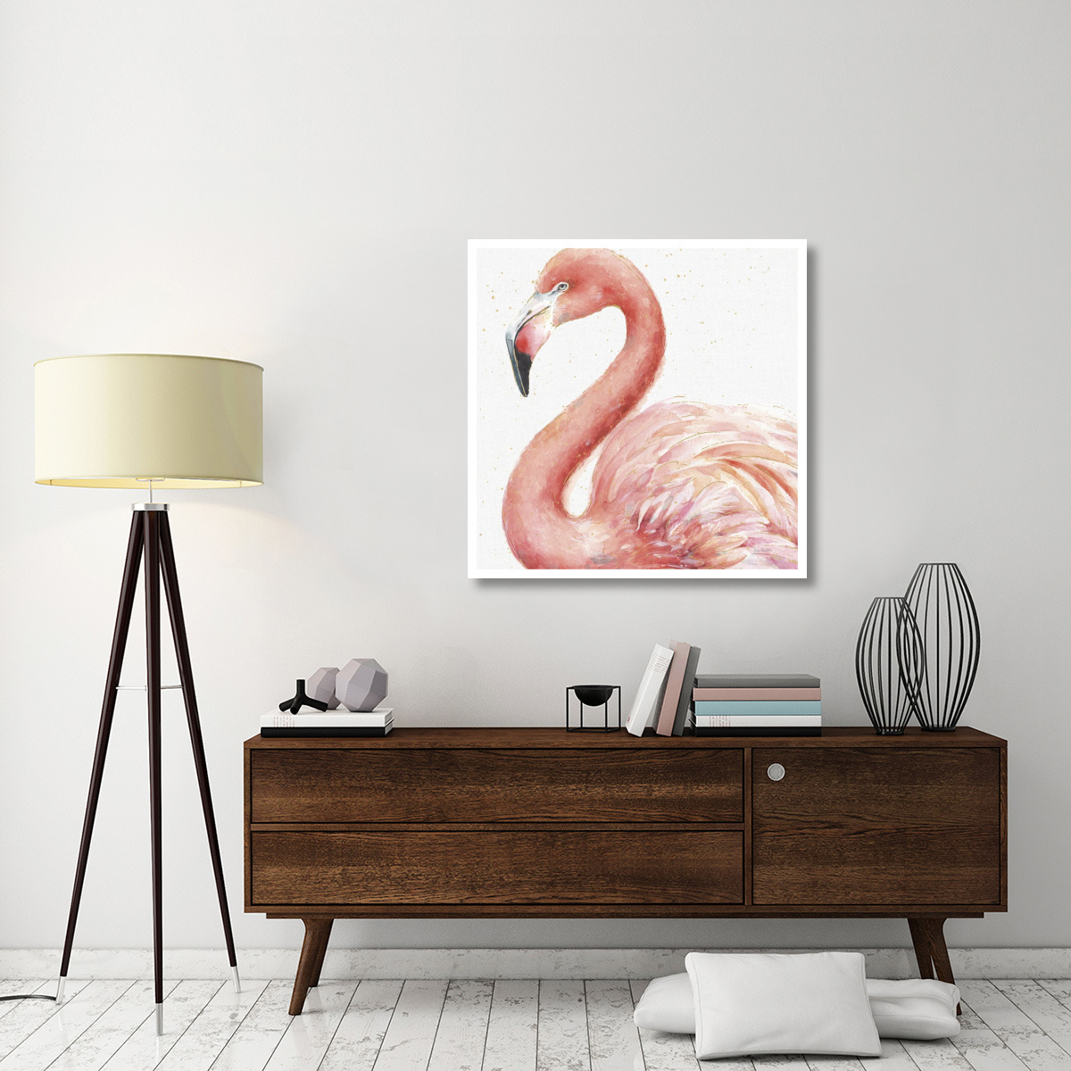 Gracefully Pink III -Paper Art-38&quotx38"
