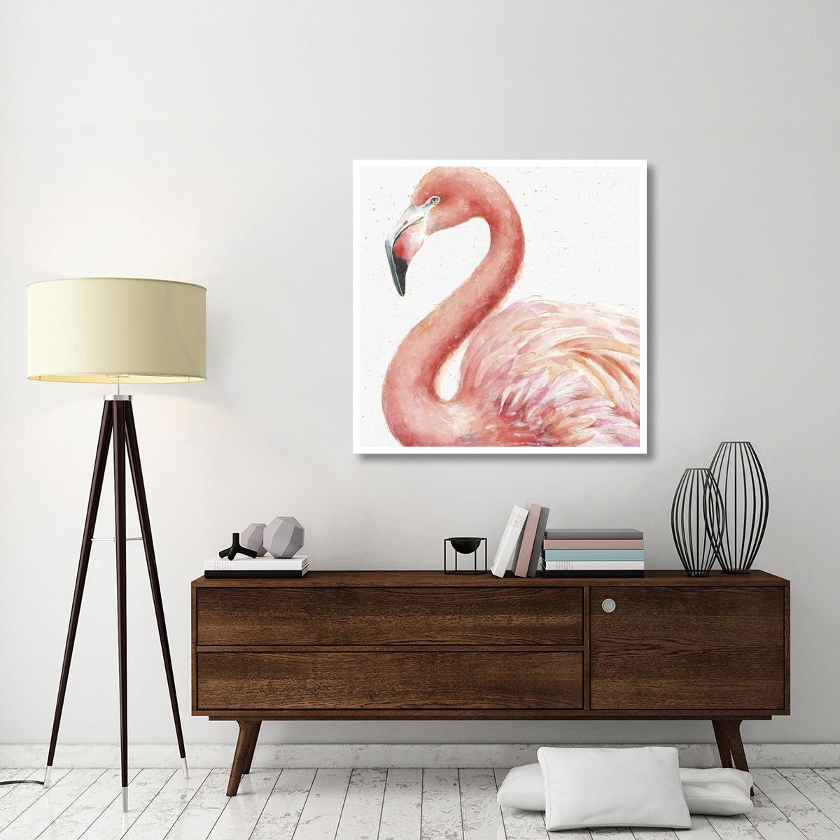 Gracefully Pink III -Paper Art-42&quotx42"