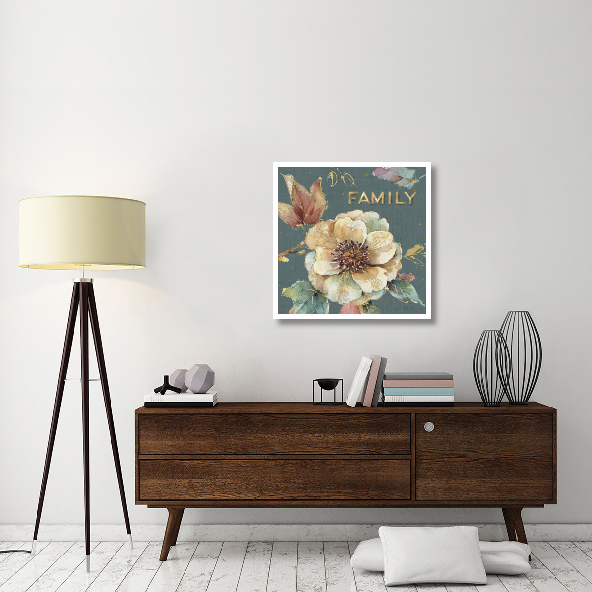 Spiced Nature XVII Teal -Paper Art-32&quotx32"