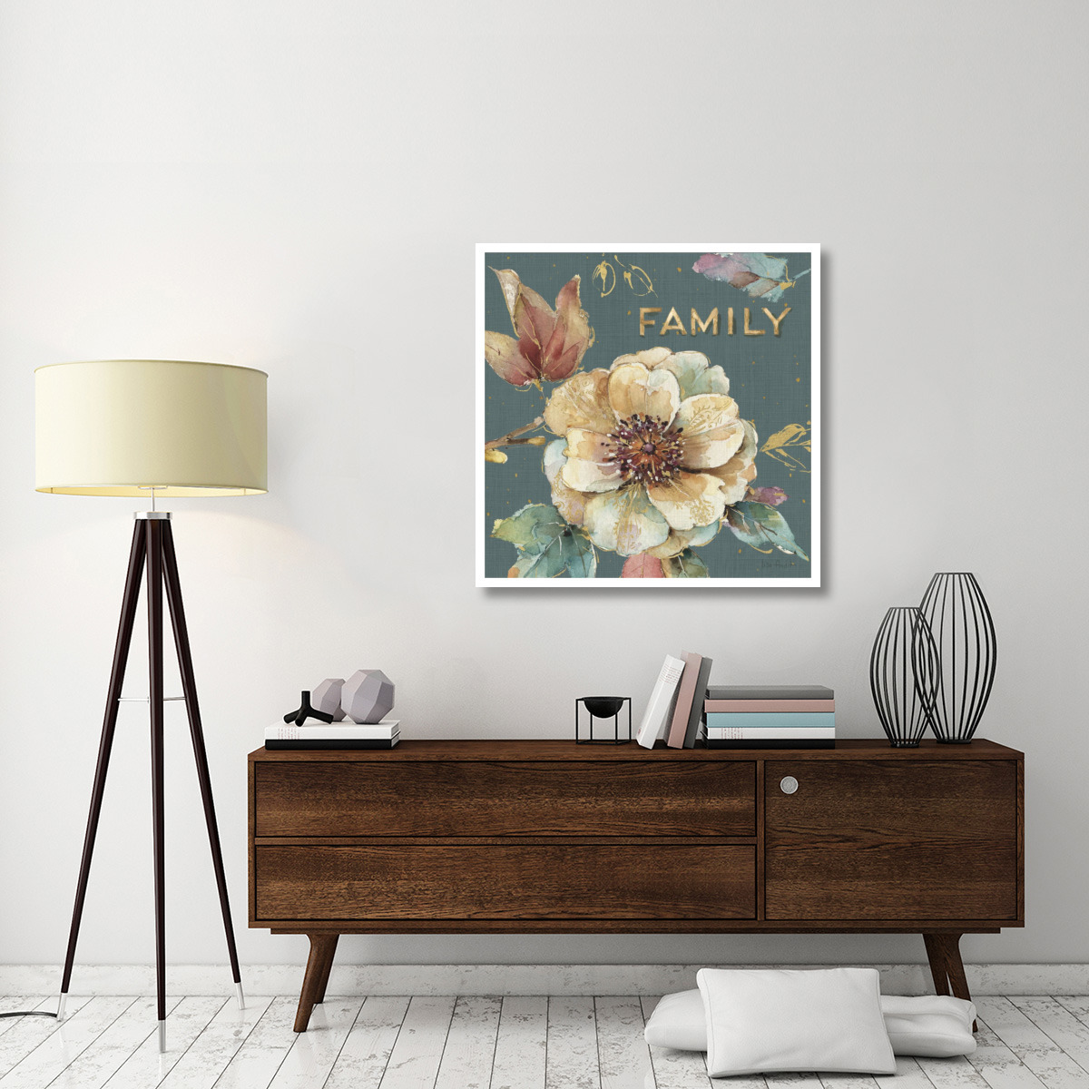 Spiced Nature XVII Teal -Paper Art-38&quotx38"