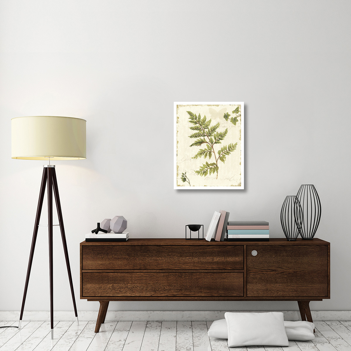 Ivies and Ferns I no Dragonfly -Paper Art-24&quotx30"