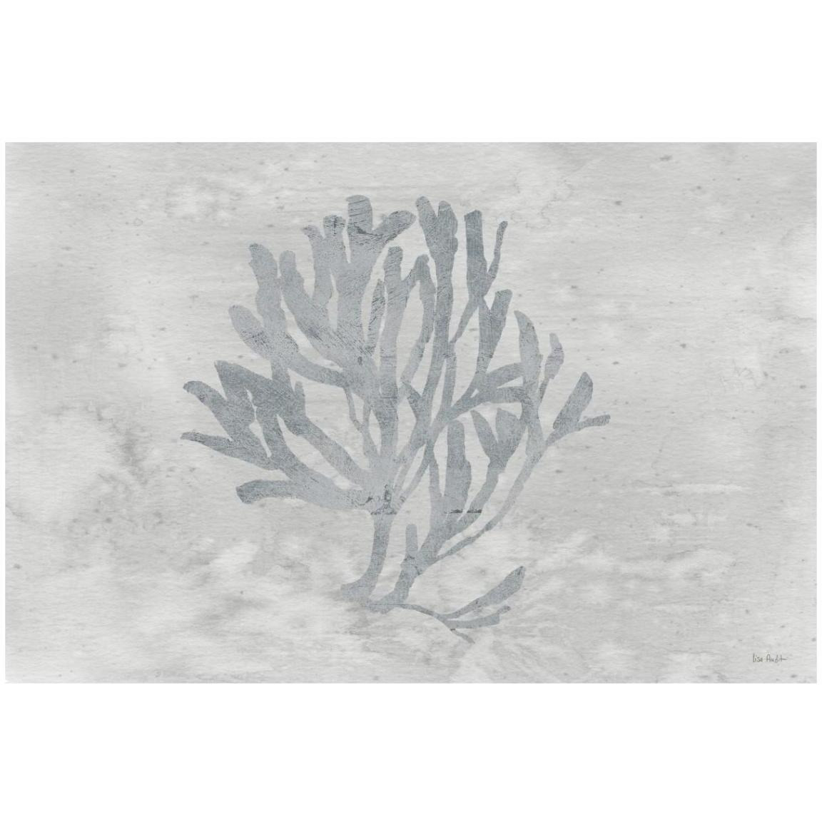 Silver and Gray Water Coral III -Paper Art-20&quotx14"