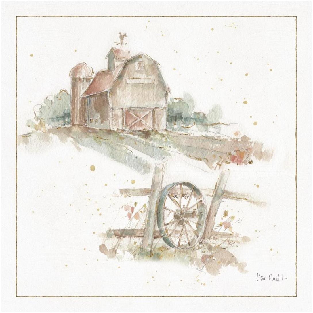 Farm Friends XV -Paper Art-20&quotx20"