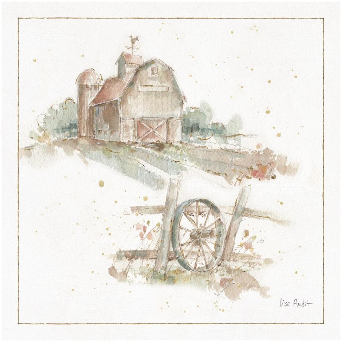 Farm Friends XV -Paper Art-32&quotx32"