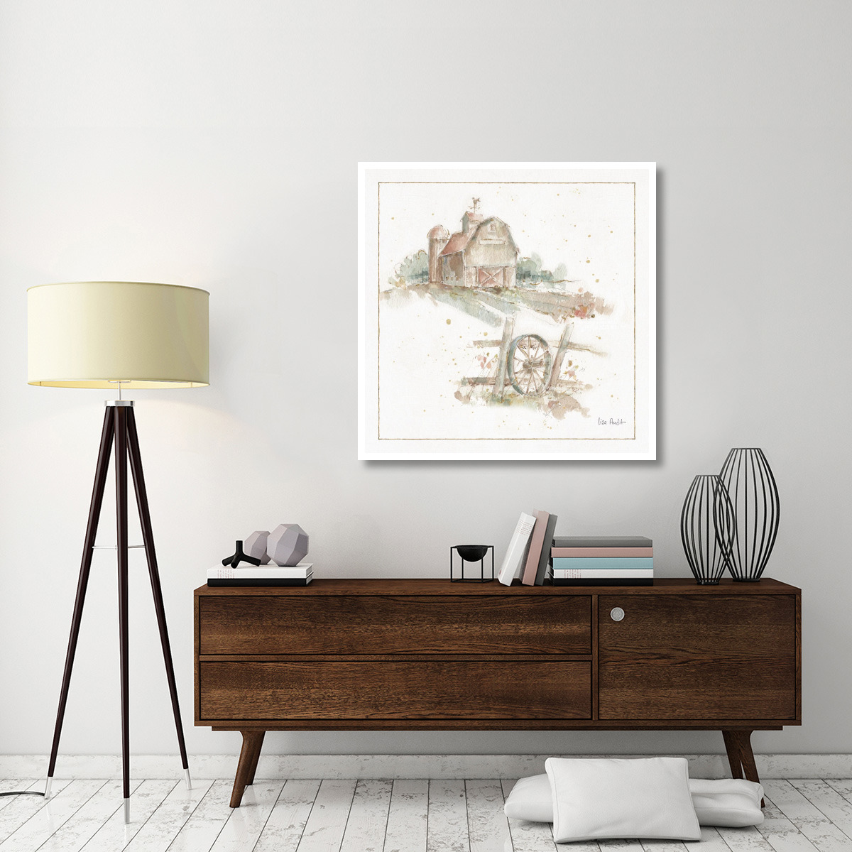 Farm Friends XV -Paper Art-42&quotx42"