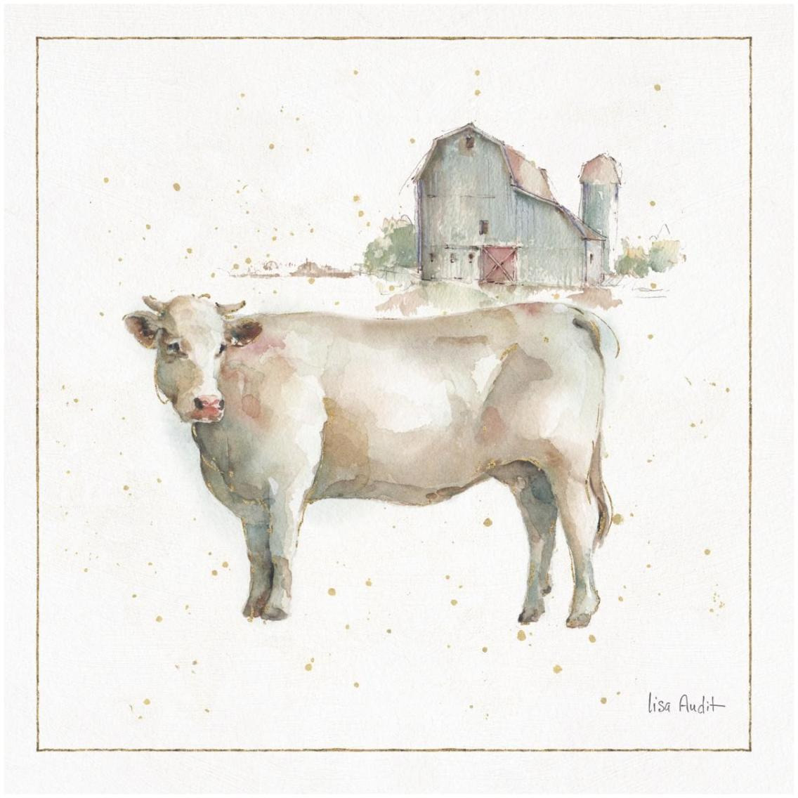 Farm Friends VIII -Paper Art-32&quotx32"