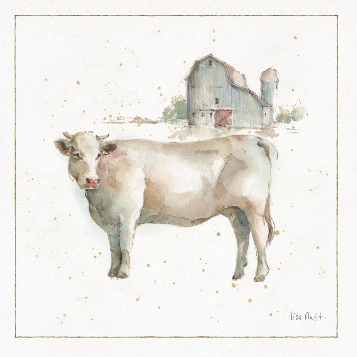 Farm Friends VIII -Paper Art-38&quotx38"