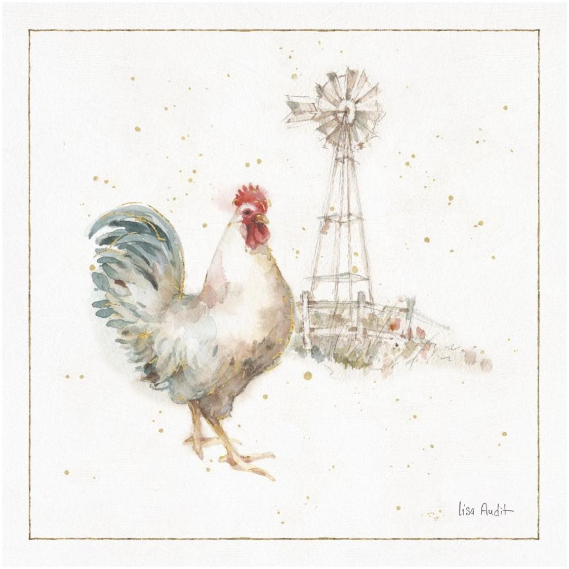 Farm Friends XI -Paper Art-42&quotx42"