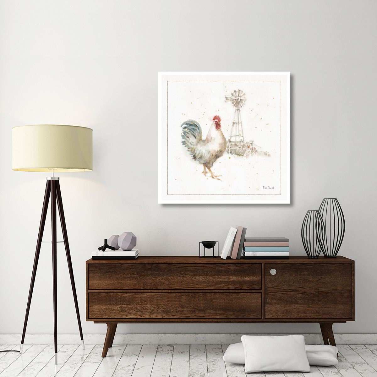 Farm Friends XI -Paper Art-42&quotx42"