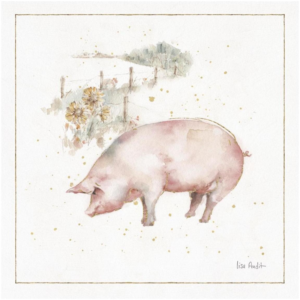 Farm Friends IX -Paper Art-42&quotx42"