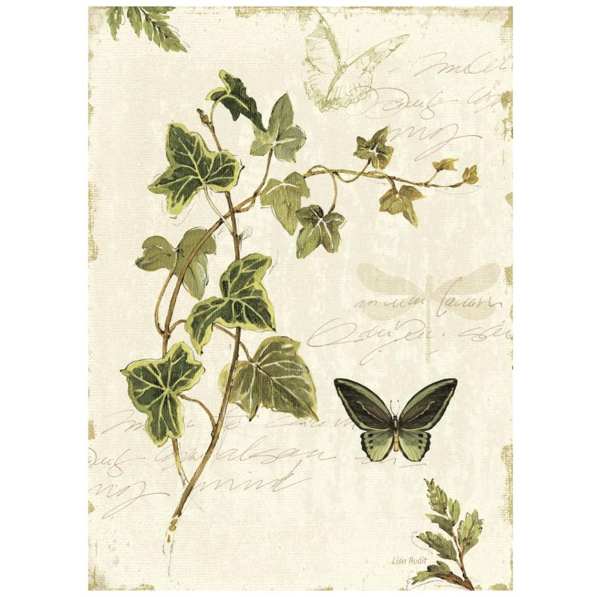 Ivies and Ferns IV -Paper Art-32&quotx42"