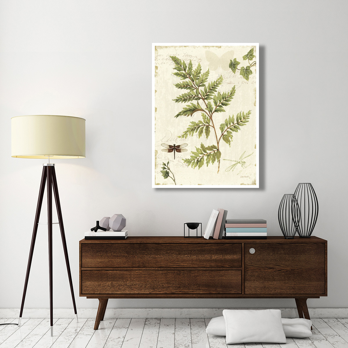 Ivies and Ferns I -Paper Art-38&quotx50"