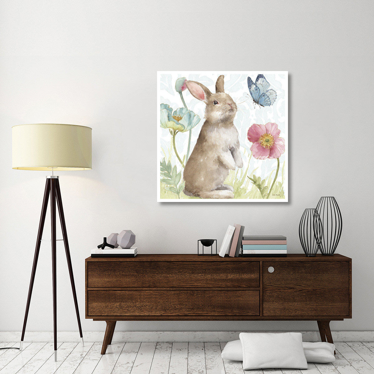 Spring Softies Bunnies II -Paper Art-42&quotx42"