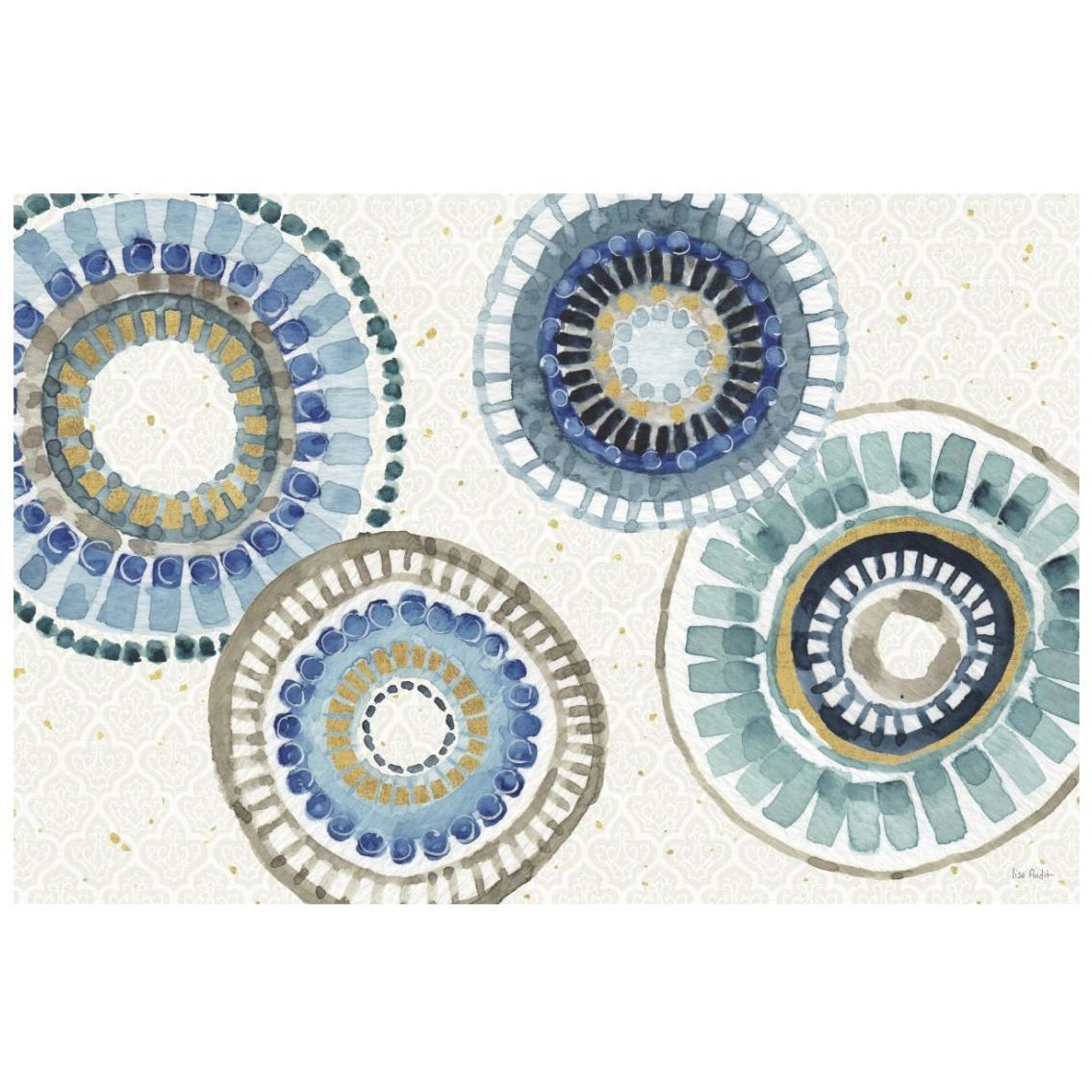 Indigold XXV -Paper Art-26&quotx18"