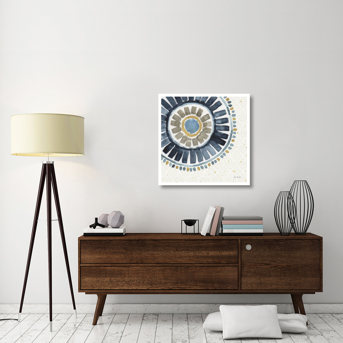 Indigold XVII -Paper Art-32&quotx32"