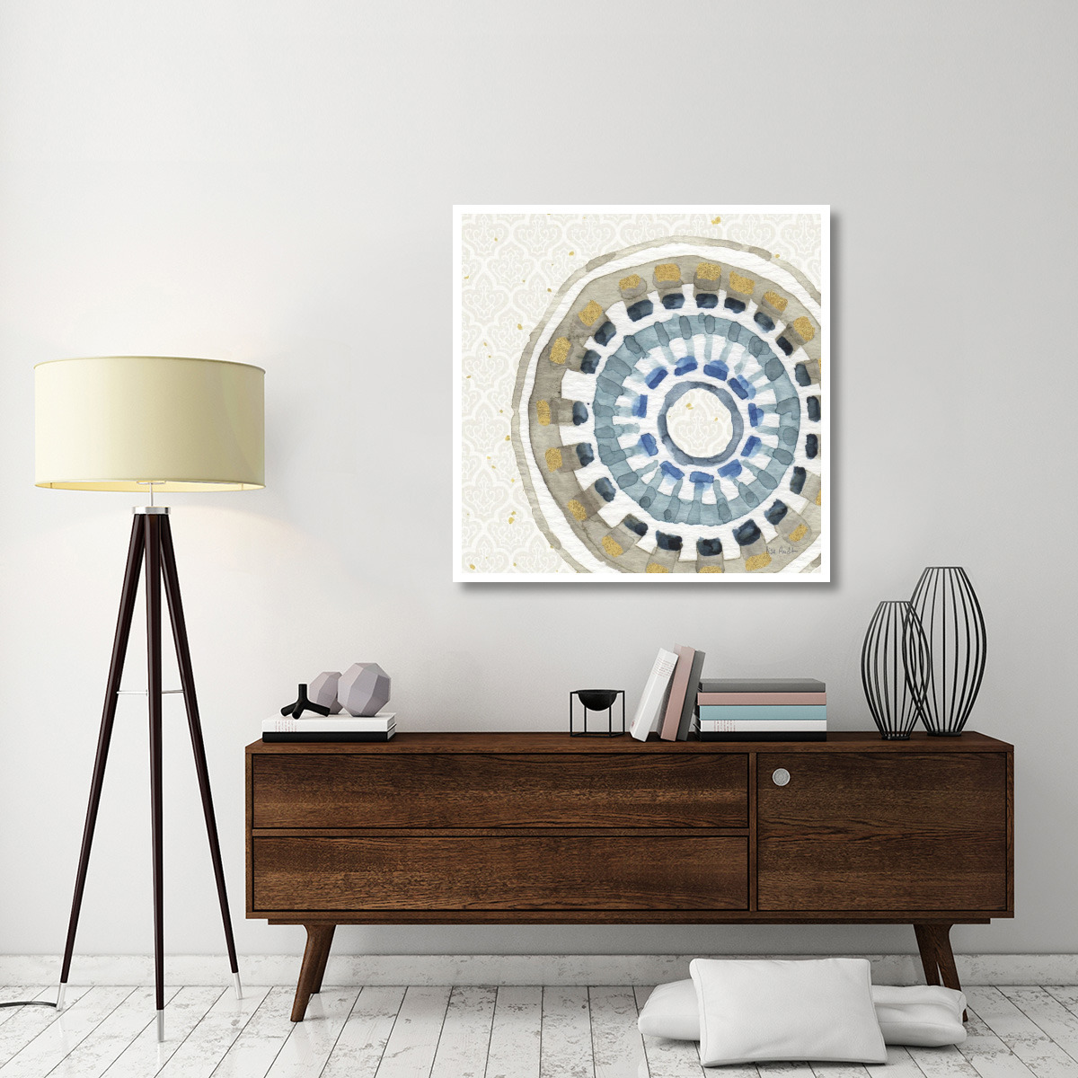 Indigold XIV -Paper Art-42&quotx42"