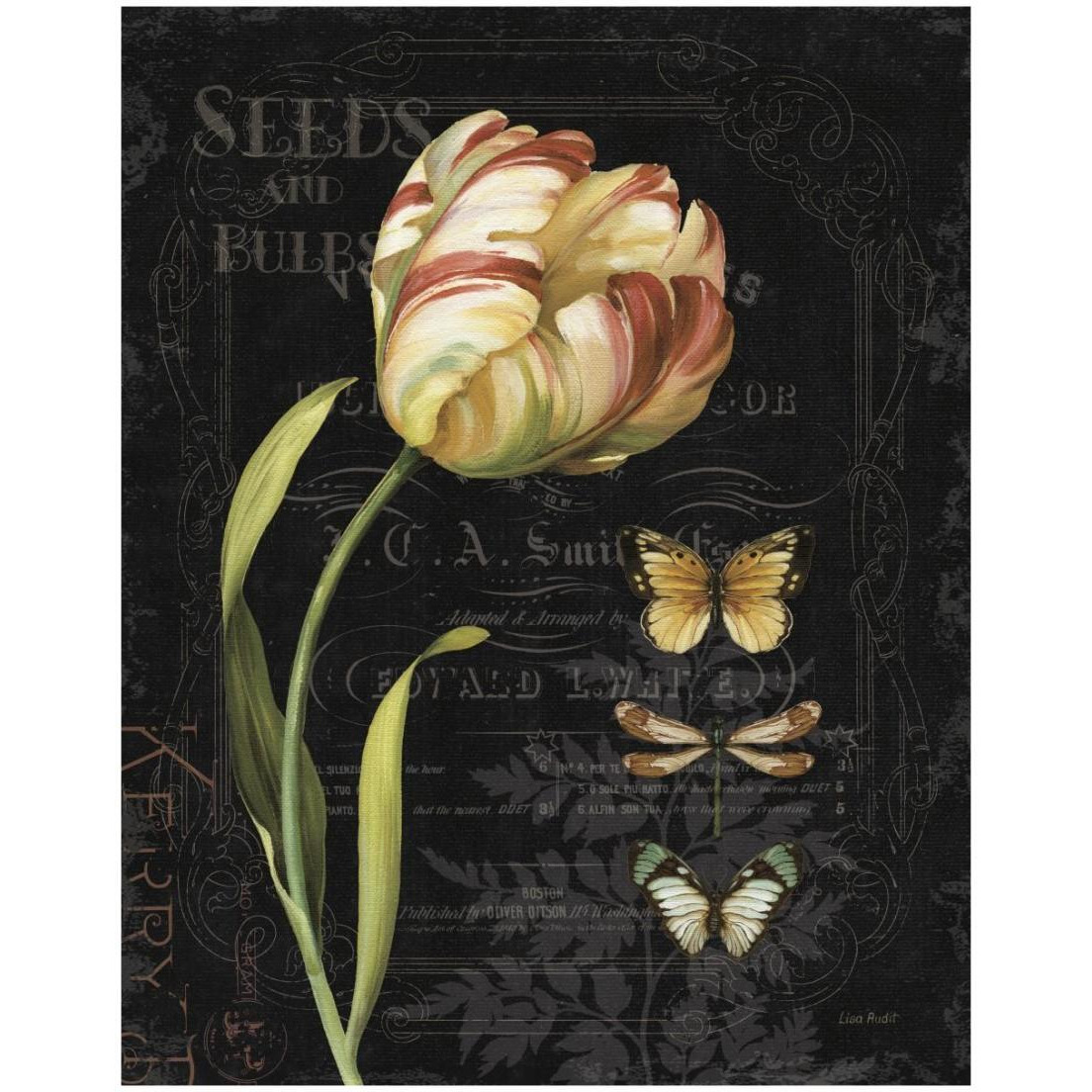 Mothers Treasures IV Dark -Paper Art-18&quotx22"