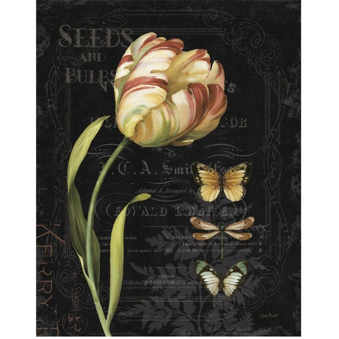 Mothers Treasures IV Dark -Paper Art-24&quotx30"