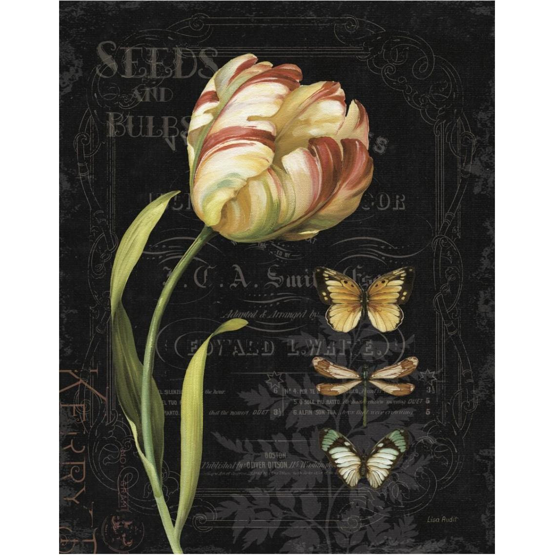 Mothers Treasures IV Dark -Paper Art-30&quotx37"