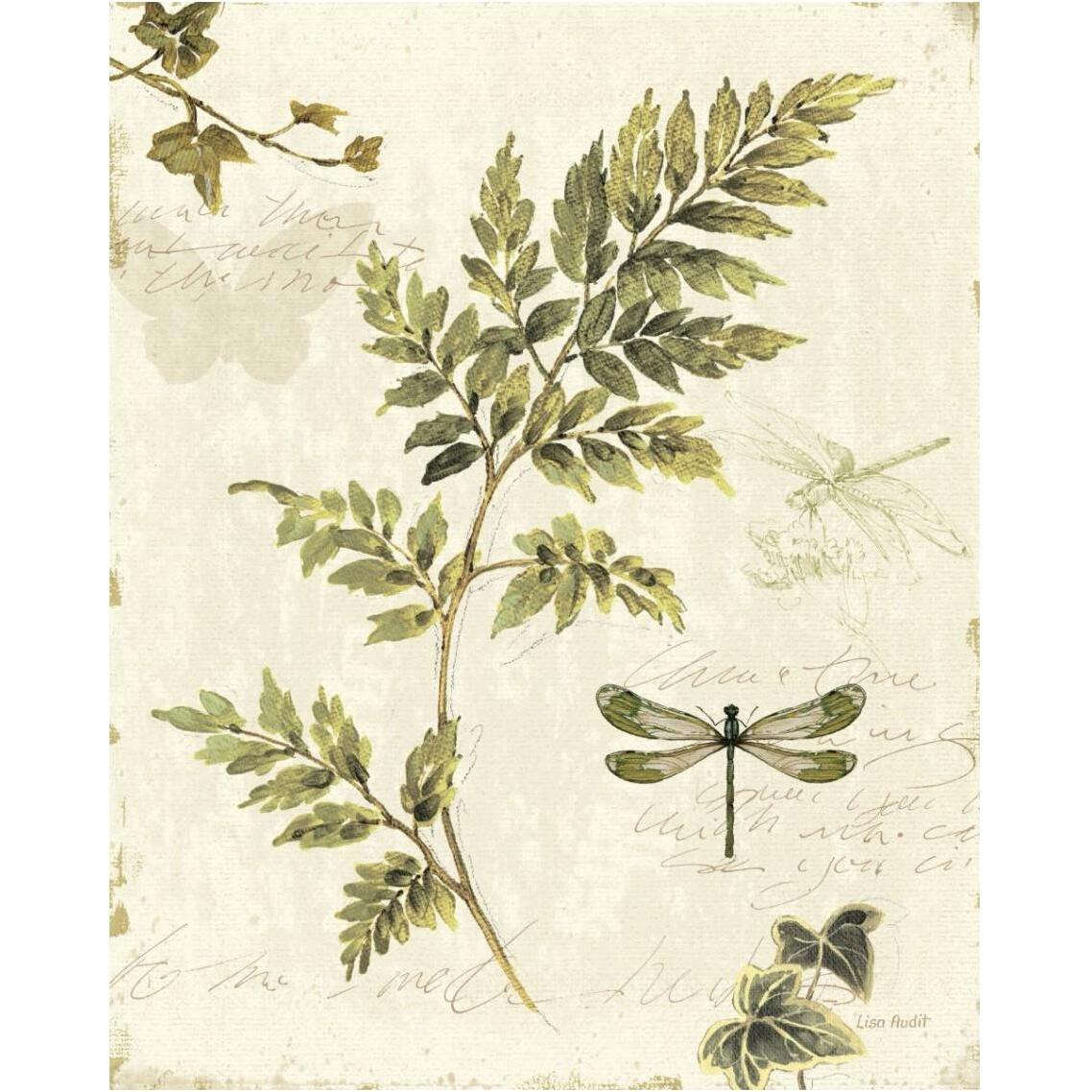 Ivies and Ferns III -Paper Art-30&quotx37"