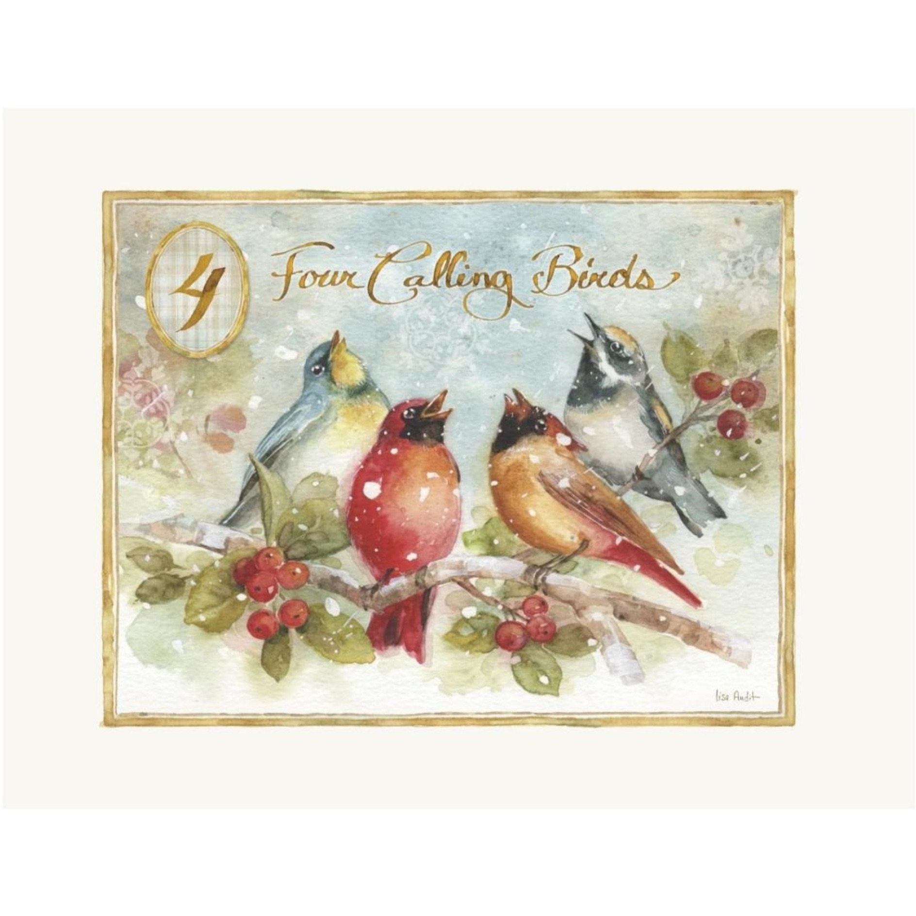 12 Days of Christmas IV -Paper Art-34&quotx26"