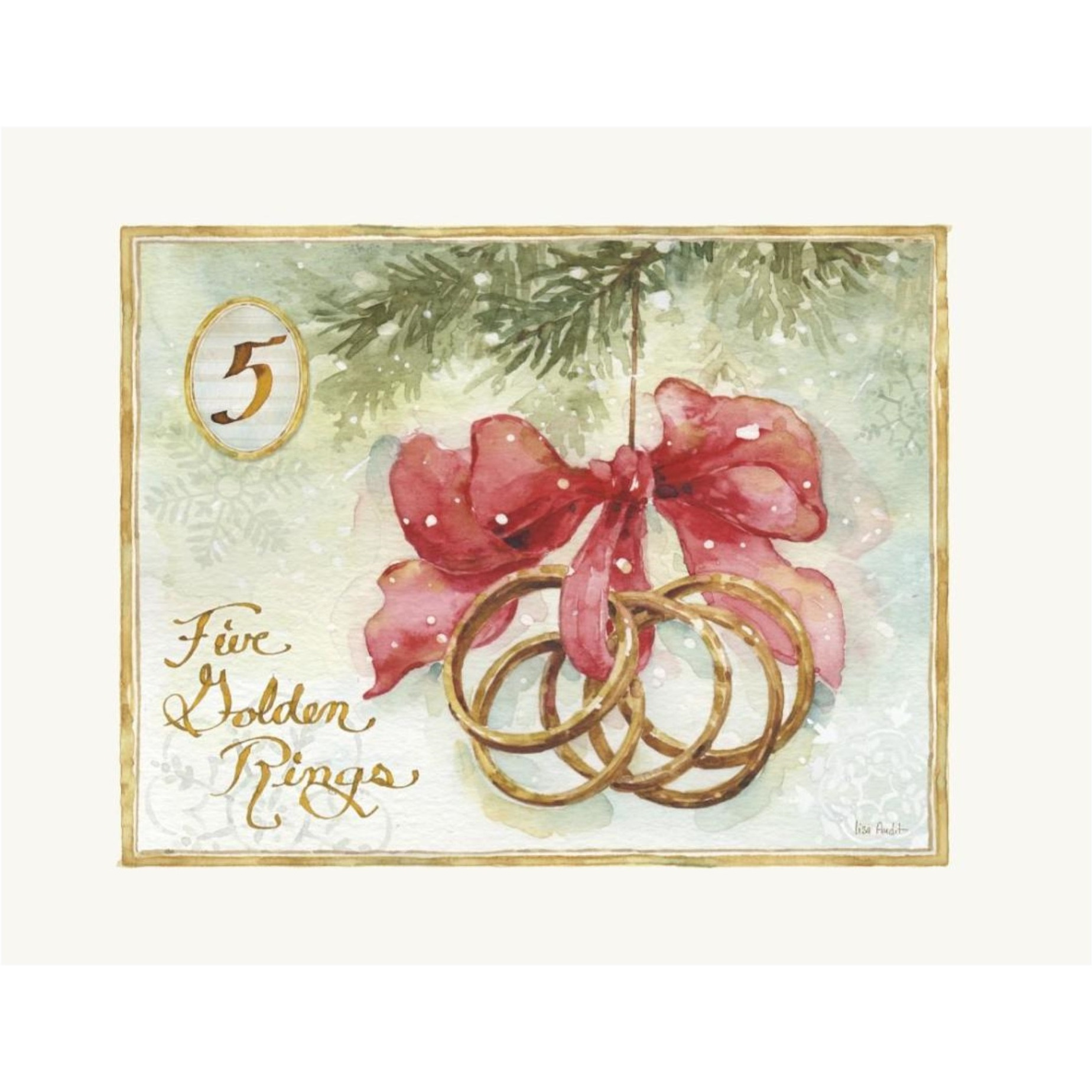 12 Days of Christmas V -Paper Art-26&quotx20"