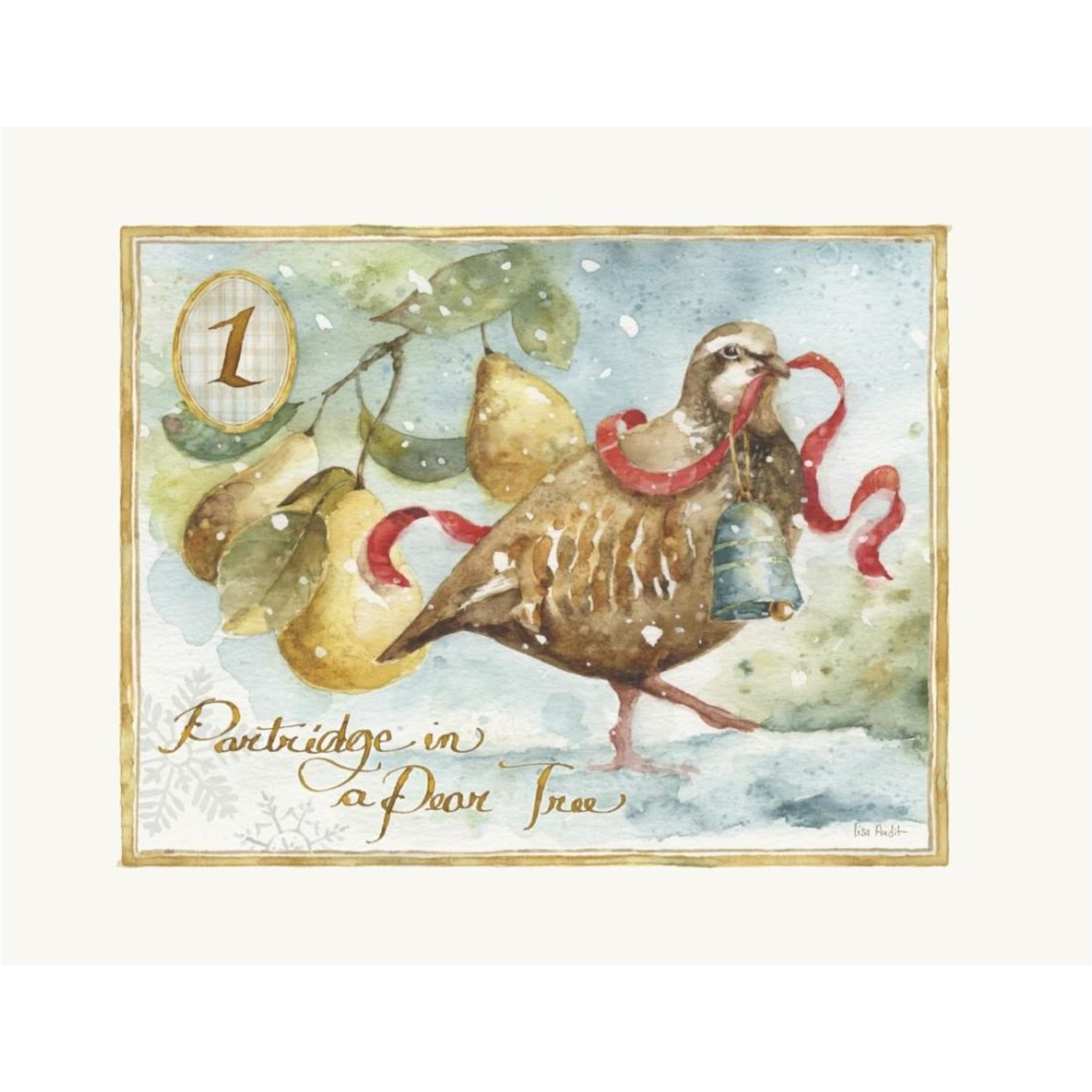 12 Days of Christmas I -Paper Art-26&quotx20"