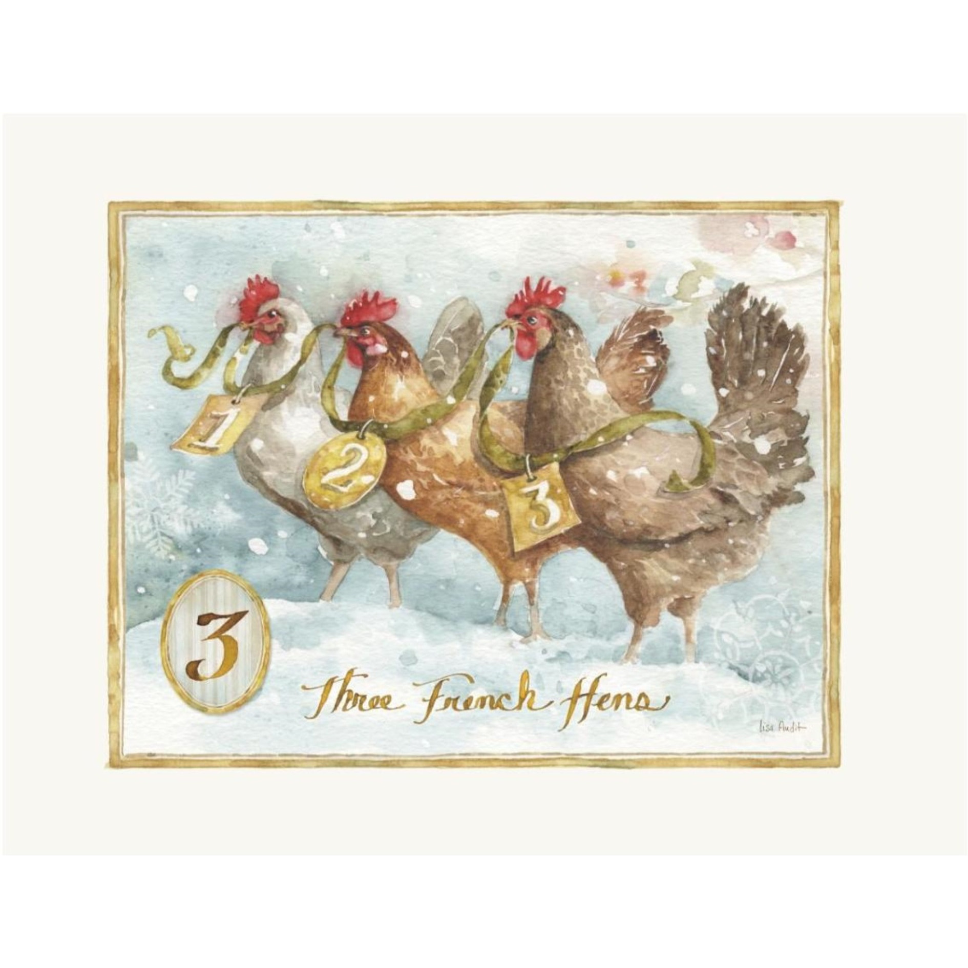 12 Days of Christmas III -Paper Art-18&quotx14"