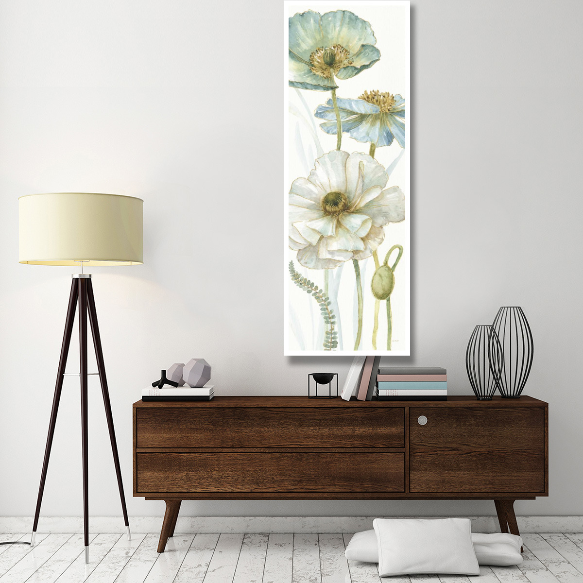 My Greenhouse Flowers VIII Crop -Paper Art-26&quotx74"