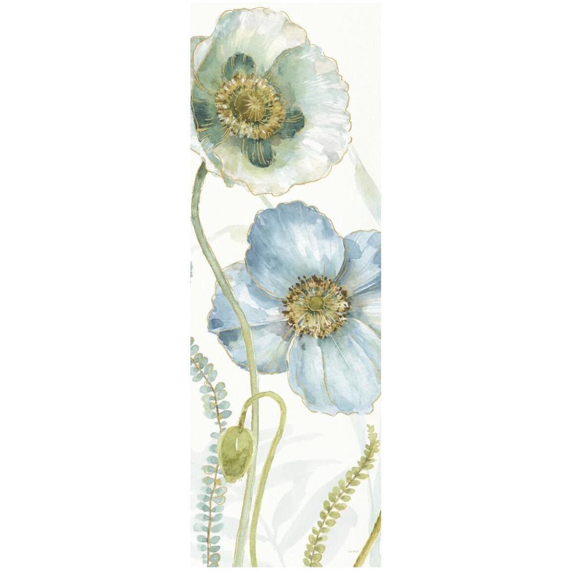 My Greenhouse Flowers IX Crop -Paper Art-20&quotx56"