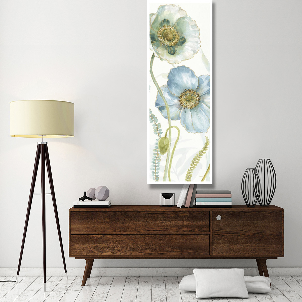 My Greenhouse Flowers IX Crop -Paper Art-26&quotx74"