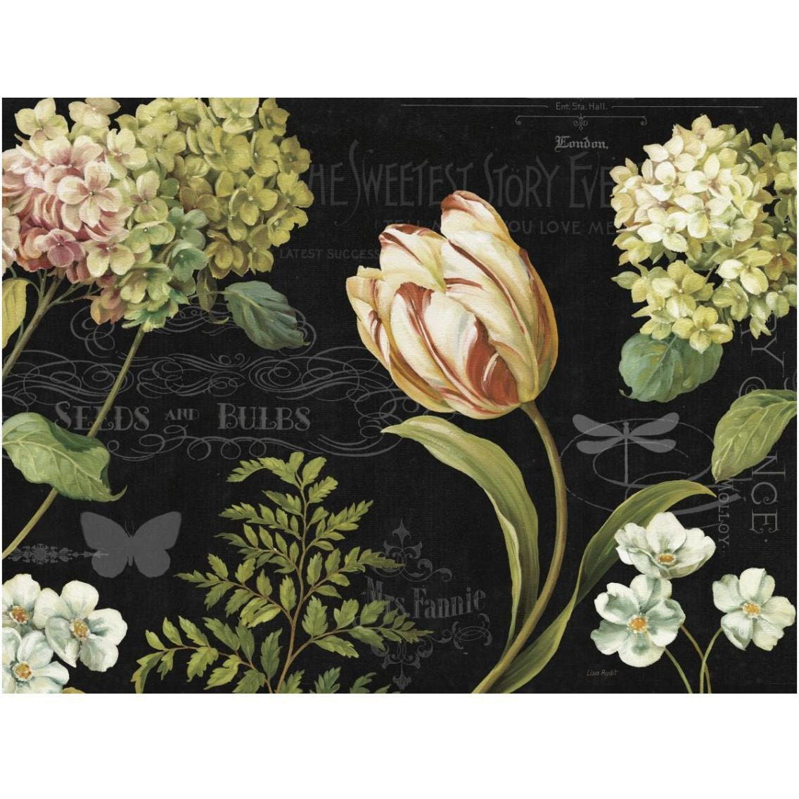 Mothers Treasures III Dark -Paper Art-18&quotx14"