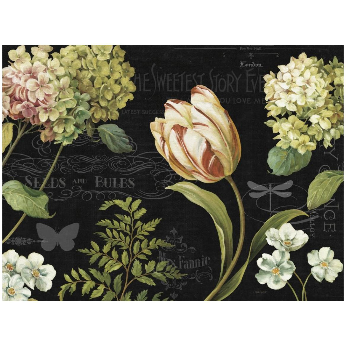 Mothers Treasures III Dark -Paper Art-50&quotx38"