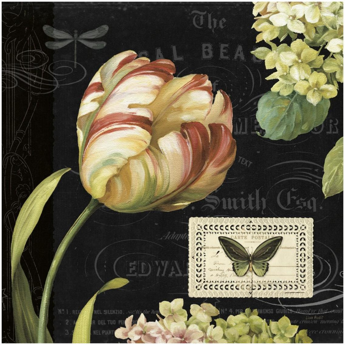 Mothers Treasures I Dark -Paper Art-32&quotx32"