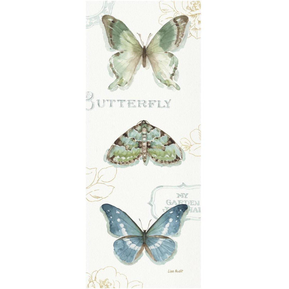 My Greenhouse Butterflies VI -Paper Art-26&quotx62"