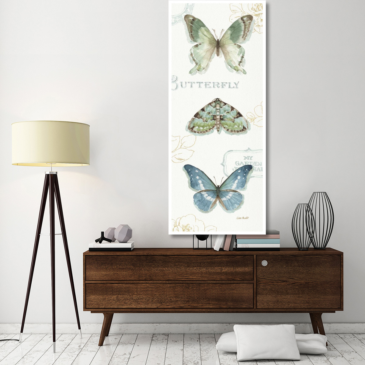 My Greenhouse Butterflies VI -Paper Art-32&quotx77"