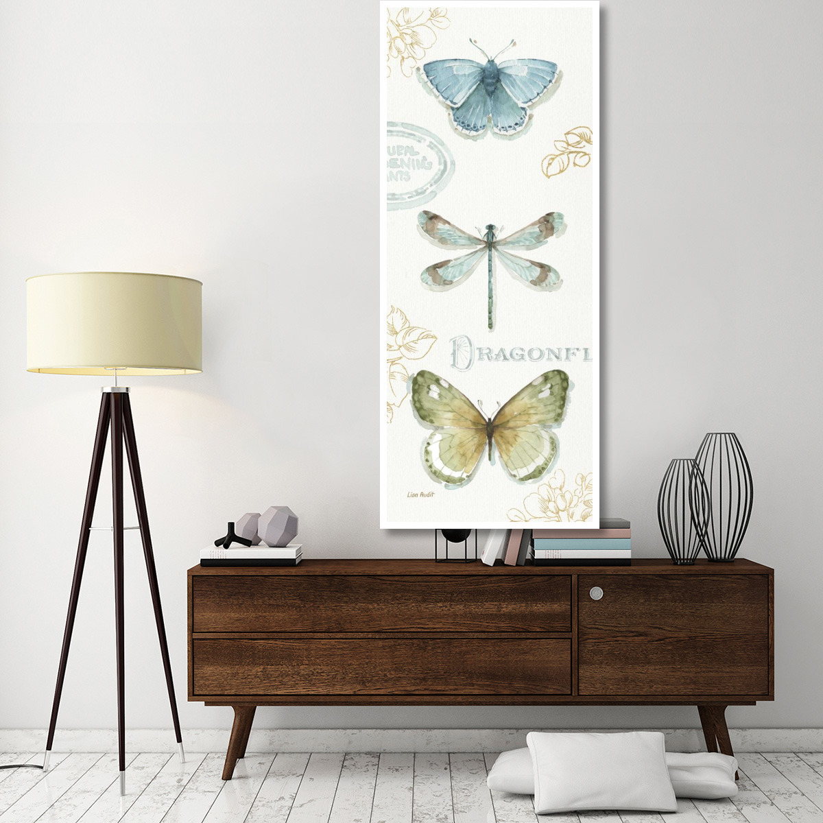 My Greenhouse Butterflies V -Paper Art-32&quotx77"