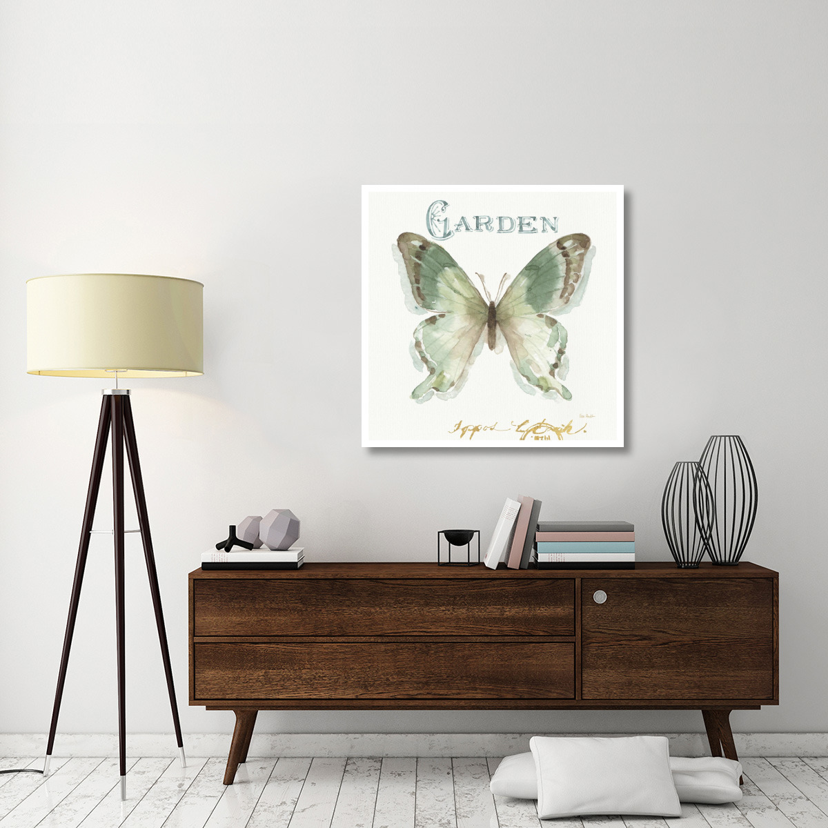 My Greenhouse Butterflies III -Paper Art-38&quotx38"