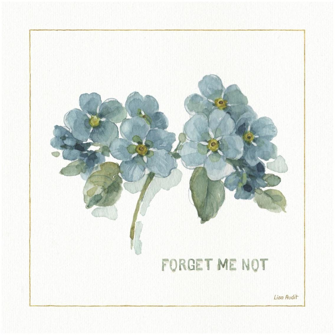 My Greenhouse Forget Me Not -Paper Art-32&quotx32"