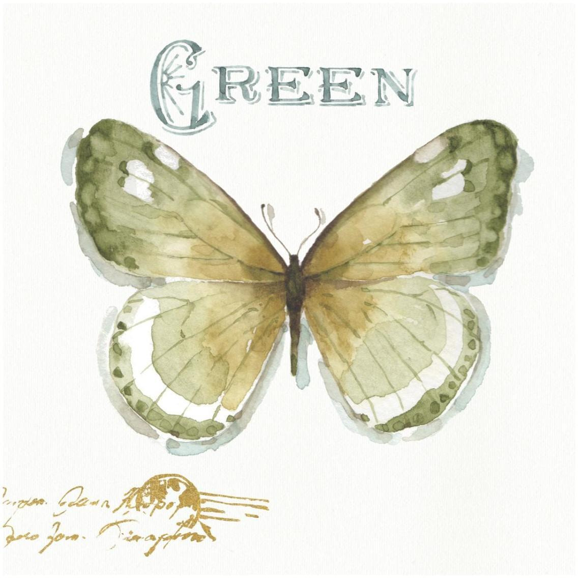 My Greenhouse Butterflies IV -Paper Art-32&quotx32"