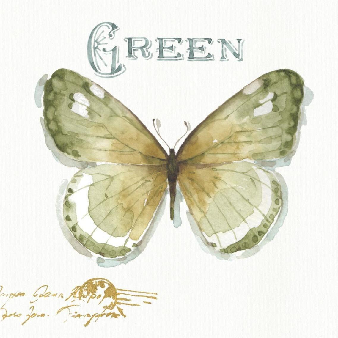 My Greenhouse Butterflies IV -Paper Art-38&quotx38"