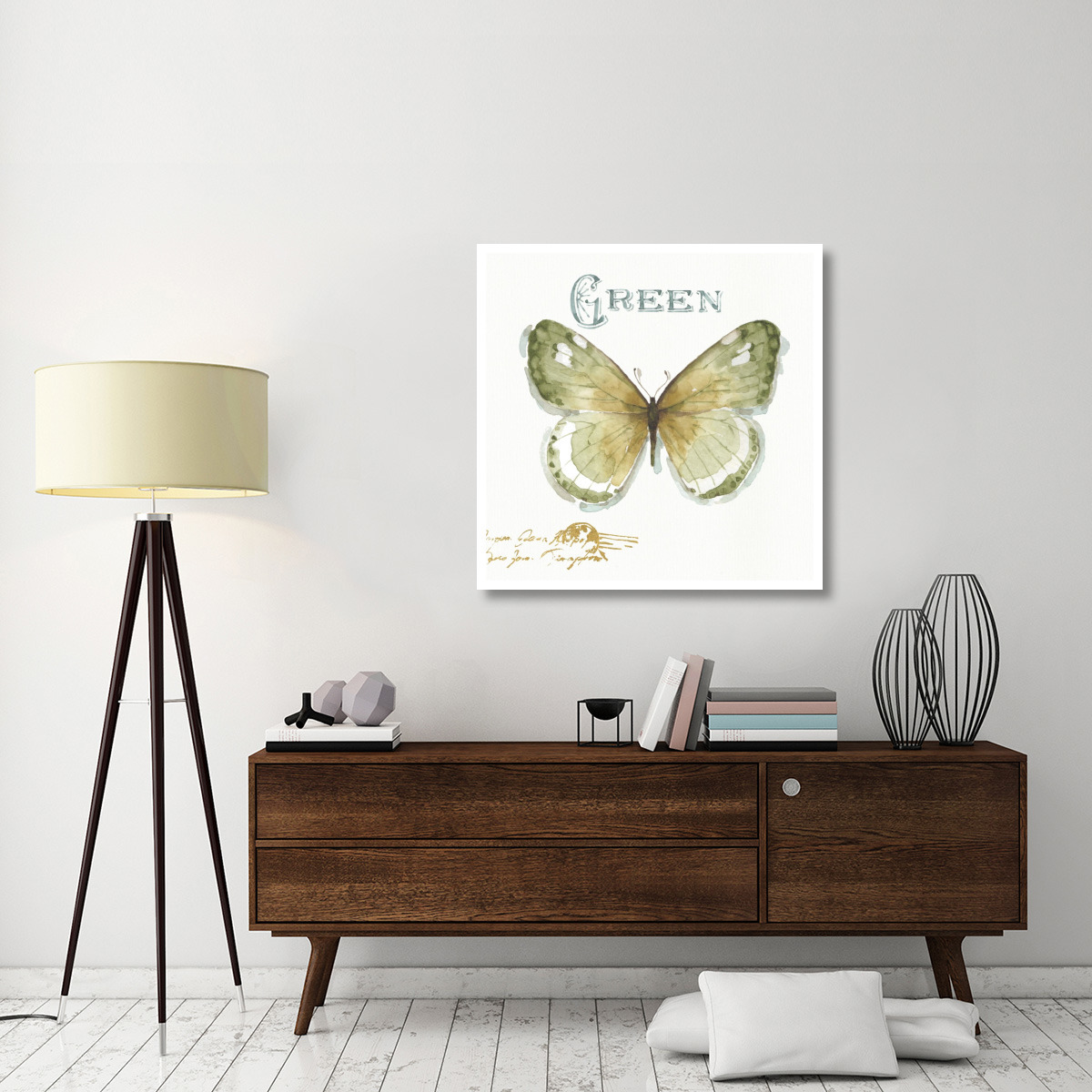 My Greenhouse Butterflies IV -Paper Art-38&quotx38"