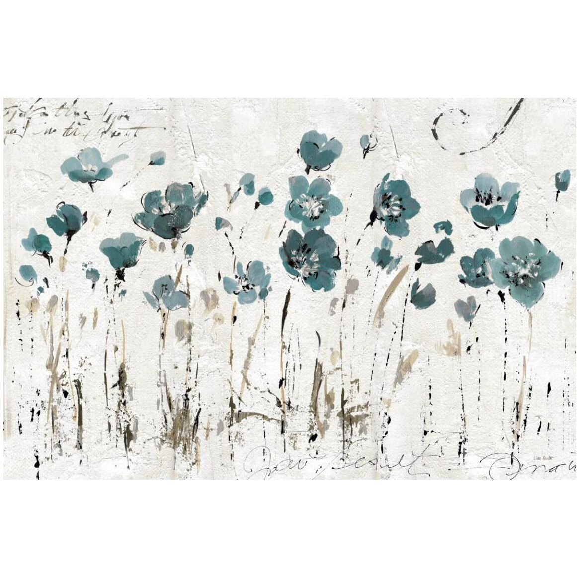 Abstract Balance VI Blue -Paper Art-50&quotx34"
