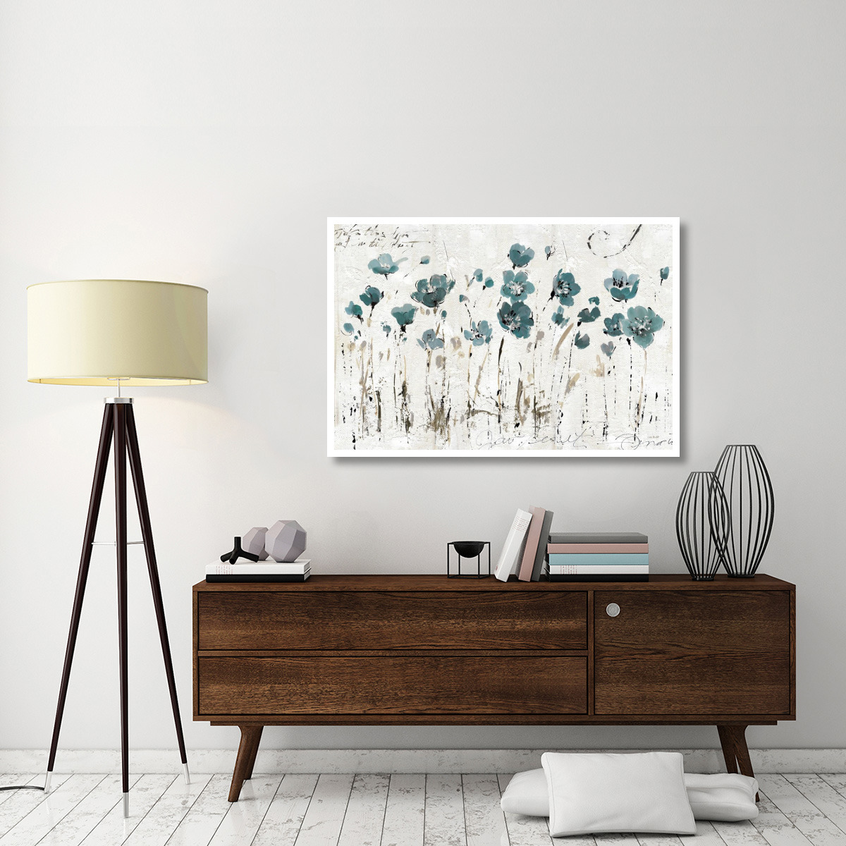 Abstract Balance VI Blue -Paper Art-50&quotx34"