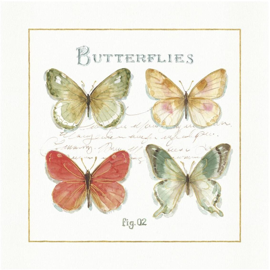 Rainbow Seeds Butterflies III -Paper Art-32&quotx32"