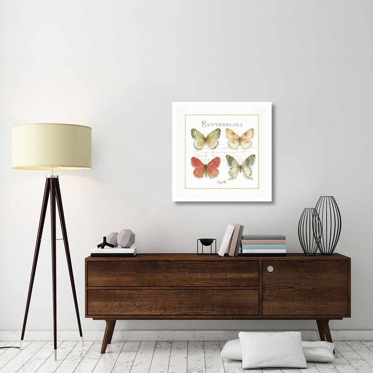 Rainbow Seeds Butterflies III -Paper Art-32&quotx32"